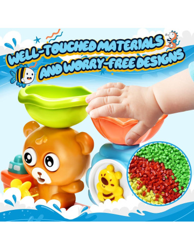 Juguetes de baño educativos GOODLOGO para bebés 1-3 años