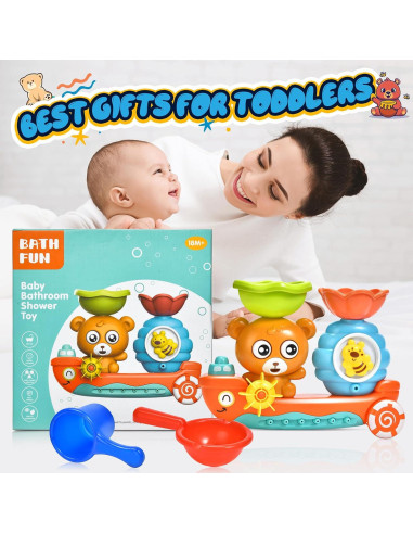 Juguetes de baño educativos GOODLOGO para bebés 1-3 años