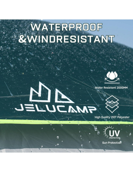 Carpa de Camping JELUCAMP JLP-8817 para 6 Personas Impermeable