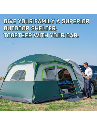 Carpa de Camping JELUCAMP JLP-8817 para 6 Personas Impermeable