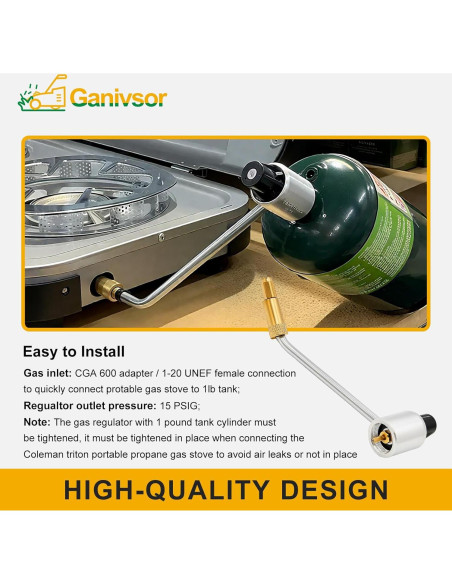 Regulador de Presión de Gas Coleman 5430 para Estufas de Propano