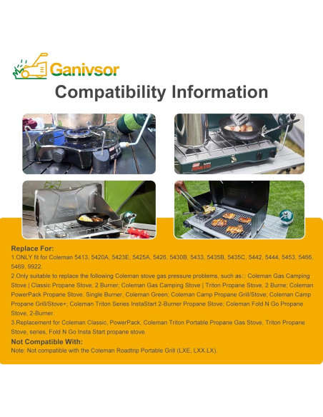 Regulador de Presión de Gas Coleman 5430 para Estufas de Propano