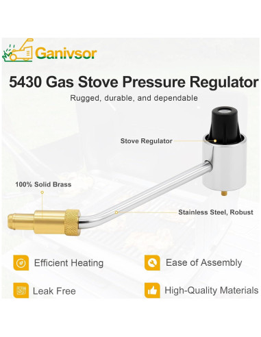 Regulador de Presión de Gas Coleman 5430 para Estufas de Propano