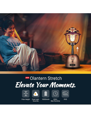 Linterna de Camping OLIGHT Olantern Stretch 500 Lúmenes Recargable