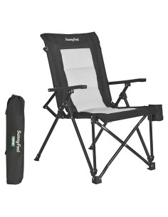 Silla de Camping Plegable SUNNYFEEL Respaldo Alto 500lbs