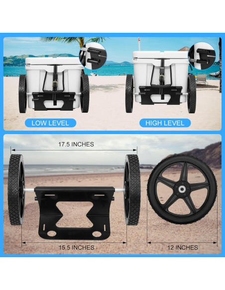 Kit de Ruedas para Enfriadores FERUERW 15.5-17.5" Ajustable