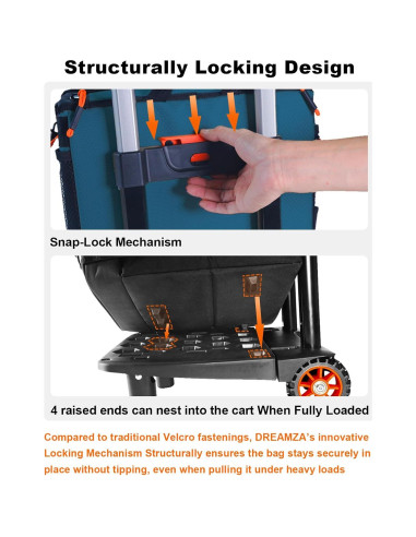 Enfriador Suave con Ruedas DREAMZA 60 Latas Aislado Plegable