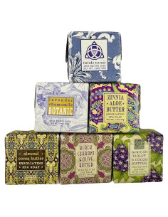 Set de 6 Jabones Florales Greenwich Bay - Enriquecidos con Aceites Esenciales