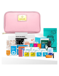 Kit de Primeros Auxilios para Automóvil Everlit Rosa 104 Piezas