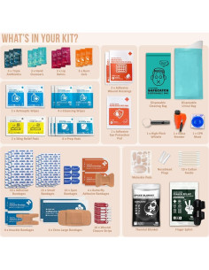 Kit de Primeros Auxilios para Automóvil Everlit Rosa 104 Piezas 2