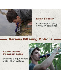 Filtro de Agua Portátil Membrane Solutions S2 4 Etapas 0.1 Micrón 2