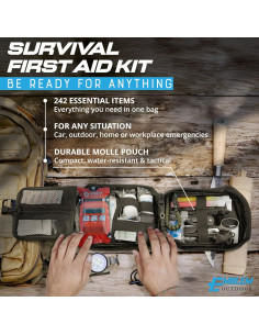 Kit de Supervivencia de Primeros Auxilios Emblem Outdoor 242 Piezas 2