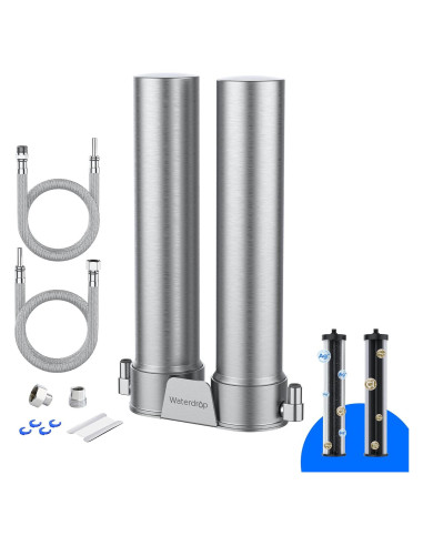 Filtro de Agua Bajo Fregadero Waterdrop WD-DST Acero Inoxidable