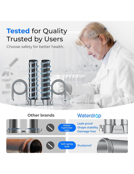 Filtro de Agua Bajo Fregadero Waterdrop WD-DST Acero Inoxidable