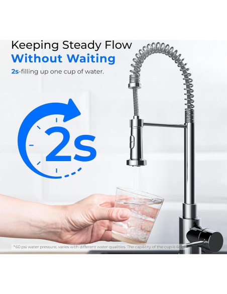 Filtro de Agua Bajo Fregadero Waterdrop WD-DST Acero Inoxidable