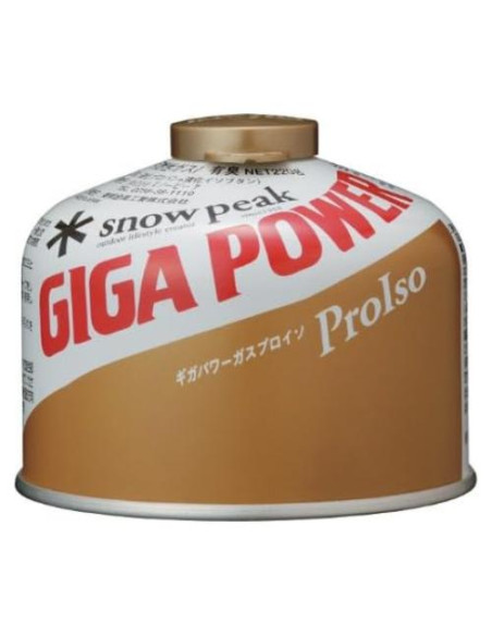 Combustible Snow Peak Gigapower 250g Oro para Cuatro Estaciones