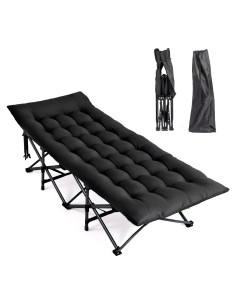Cama Plegable para Camping VINGLI con Colchón Desmontable 1200D