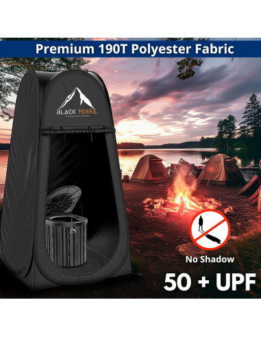 Inodoro Portátil BlackTerra BTOPTSAB2025 para Camping 1.89m