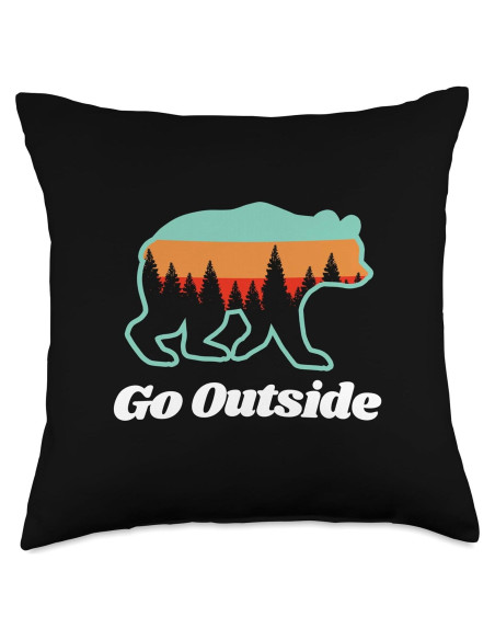 Cojín para Acampar Go Outside Bear 45x45 cm