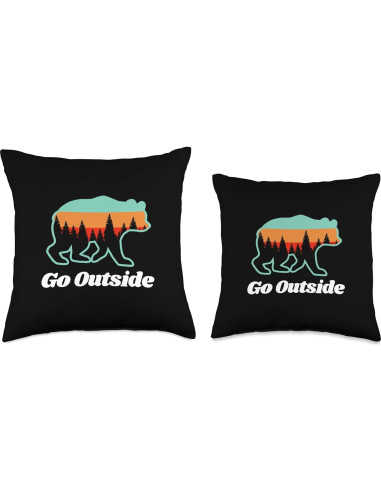 Cojín para Acampar Go Outside Bear 45x45 cm