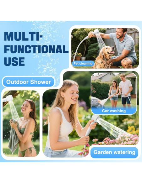 Ducha Portátil Lxlivn A2501 8000mAh con Pantalla LED y 5 Velocidades