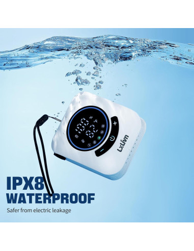 Ducha Portátil Lxlivn A2501 8000mAh con Pantalla LED y 5 Velocidades