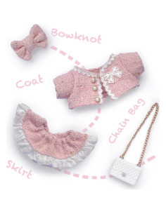 Ropa de muñeca 17 cm Genérico Conjunto 4 Piezas Chic 2