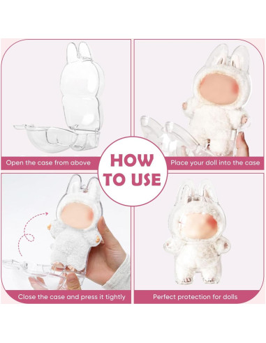 Funda Protectora para Figura Labubu WEVYHFS 15.49x6cm