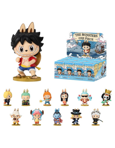 Figuras Coleccionables POP MART Los Monstruos x One Piece 12PCs
