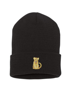 Gorro de invierno bordado de león KL unisex 100% acrílico