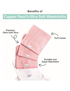 Toallitas de Baño Copper Pearl Cora 27.94x27.94 cm Ultra Suaves 2