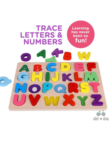 Rompecabezas de Alfabeto y Números Asher & Olivia - 49 Piezas