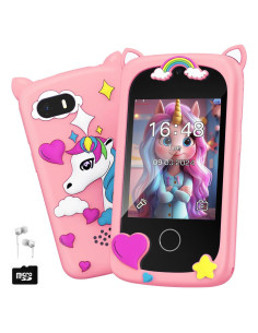 Teléfono Inteligente para Niños Rosa Q88 - Juguete Educativo