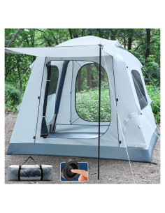 Carpa Inflable Automática Fseoot para 4 Personas 210x210cm