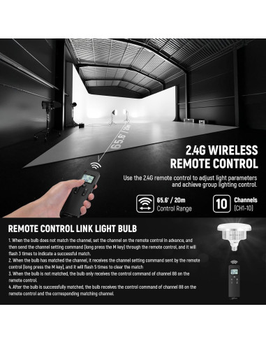 Kit de Iluminación Softbox NEEWER NK103 con Bombillas LED 45W