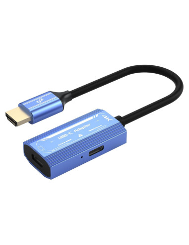 Adaptador HDMI a USB-C 4K 60Hz 100W porpen H161