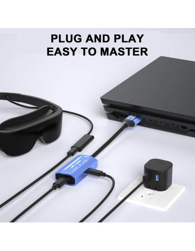 Adaptador HDMI a USB-C 4K 60Hz 100W porpen H161