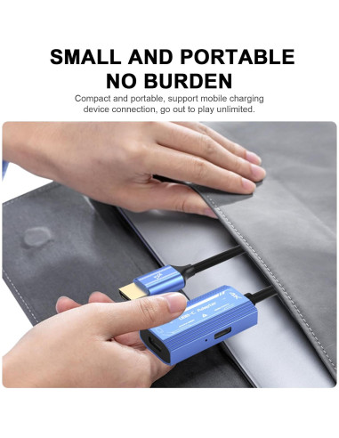 Adaptador HDMI a USB-C 4K 60Hz 100W porpen H161