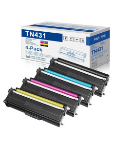 Cartuchos de Tóner TN431 Estward Paquete de 4 Colores