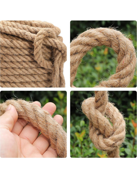 Cuerda de yute frtzal 25 mm x 15.24 m alta resistencia