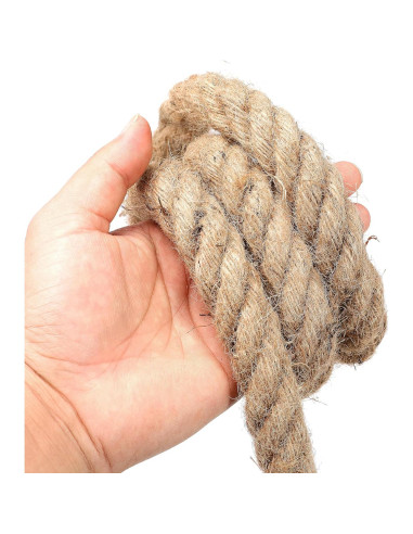 Cuerda de yute frtzal 25 mm x 15.24 m alta resistencia