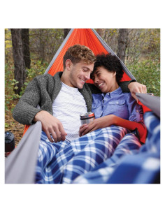 Hamaca Doble Paracaídas Coghlan 2x3.2m Naranja/Gris