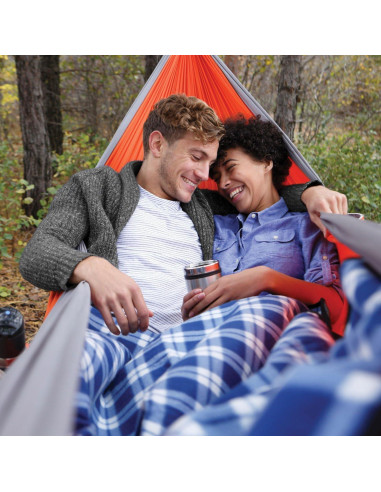 Hamaca Doble Paracaídas Coghlan 2x3.2m Naranja/Gris