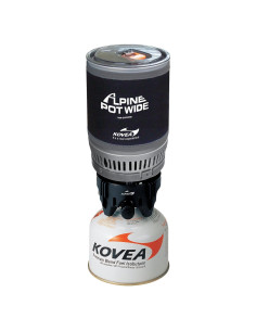 Olla Kovea Alpine Ancha 1100ml Aluminio Negra