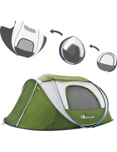Carpa de Camping MOON LENCE para 4 Personas Impermeable 2