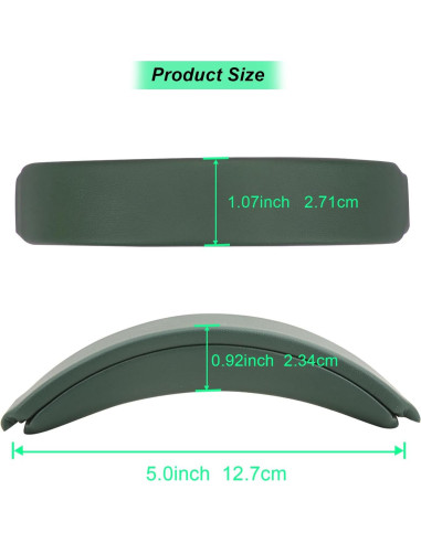 Cojín de diadema Earrock para Bose QuietComfort 45/35 Verde
