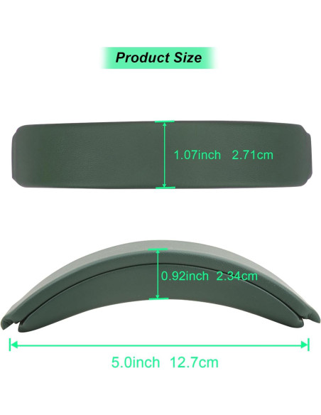 Cojín de diadema Earrock para Bose QuietComfort 45/35 Verde
