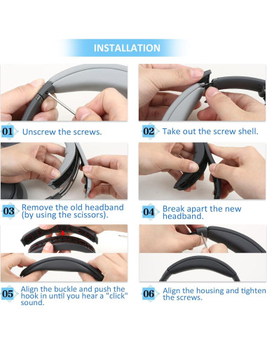 Cojín de diadema Earrock para Bose QuietComfort 45/35 Verde