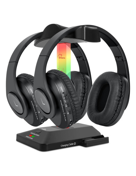 Auriculares Inalámbricos WallarGe con Transmisor RF - 2 Piezas
