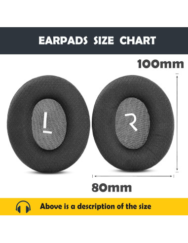 Cojines de Repuesto HTINDUSTRY para Auriculares Cowin E8